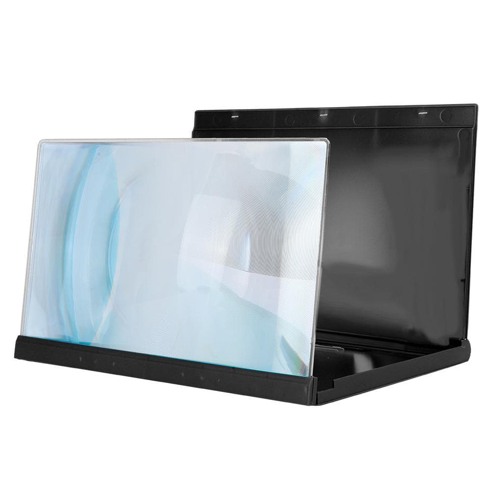 3D 14 Inch Universal Screen Magnifier Smartphone Amplifier with Foldable Bracket for VideoBlack 14 14 inch black