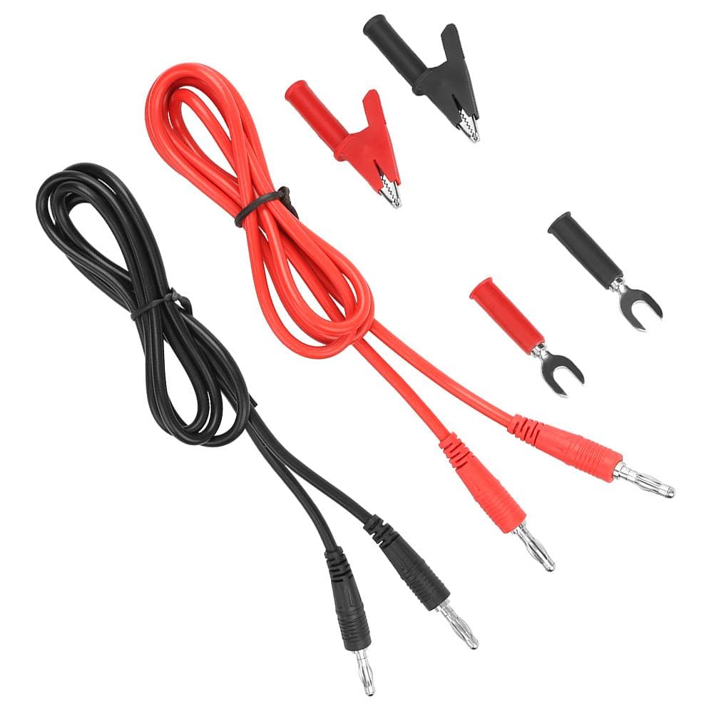 6 in 1 Banana to Banana Plug 6mm Insert Plate Crocodile Clip Test Set Accessories P1041B