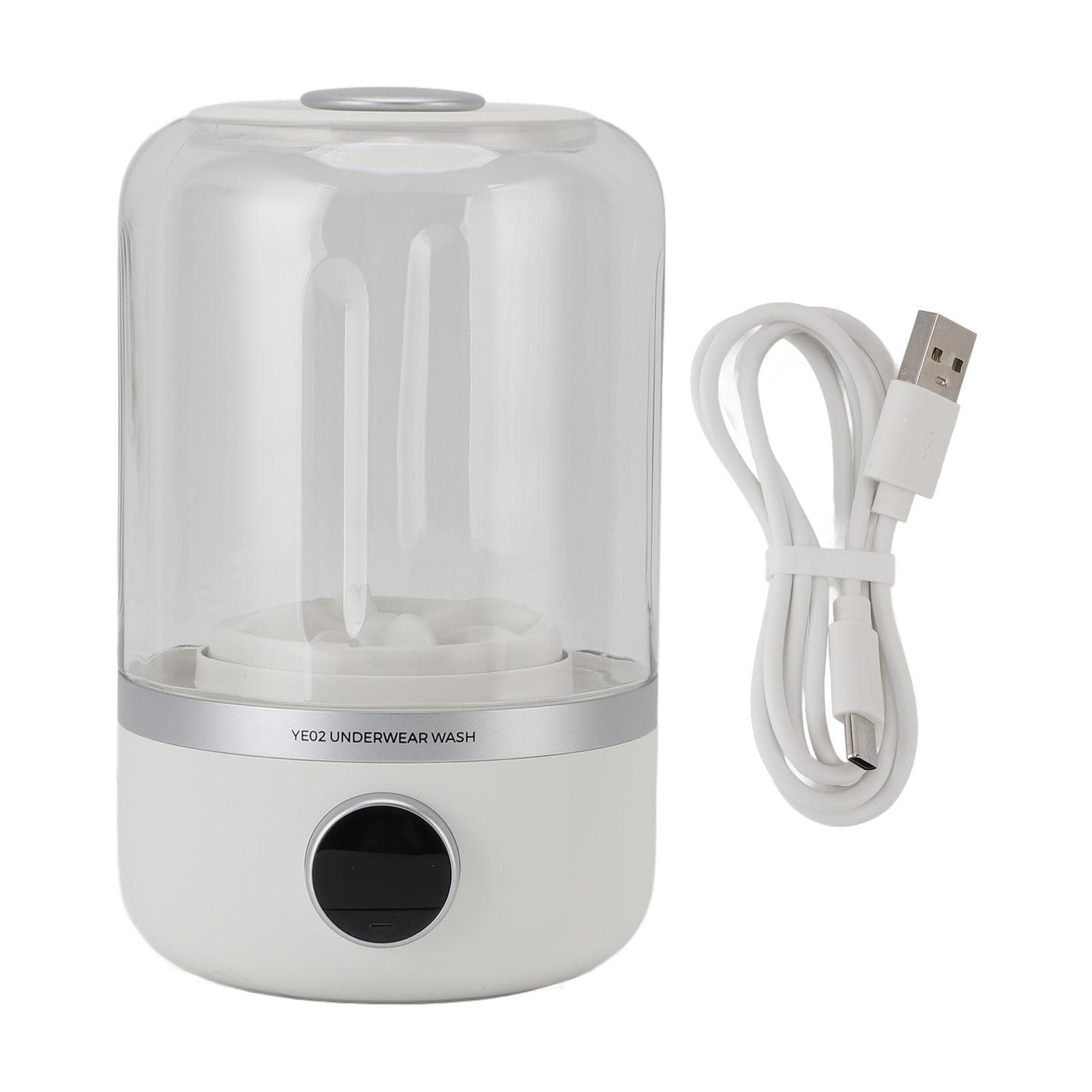 Portable Washing Machine 10W Quiet Rechargeable Mini Laundry Washer for Underwear Baby Clothes and