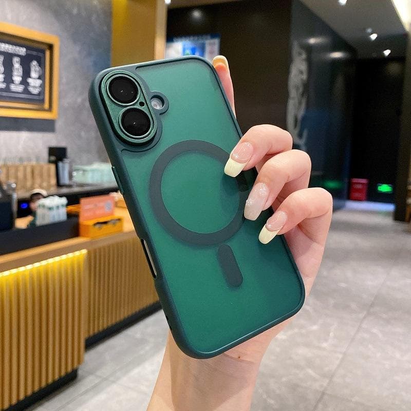 Applicable To IPhone 16 Desert Gold Mobile Case 15 Yadun Skin Frosted Magnetic Sucking Apple 13 Lens Film Protection Case iphone 11