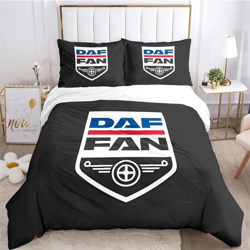 DAF Truck Casal Bedding Se Duvet Cover Set with Pillowcase Home Textile Twin Full Queen King Children's Gift 135X200cm-2pcs