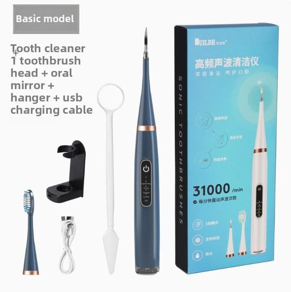 New Household Sonic Electric Tooth Cleaner To Remove Calculus and Tartar 2-in-1 Electric Toothbrush Care Instrument