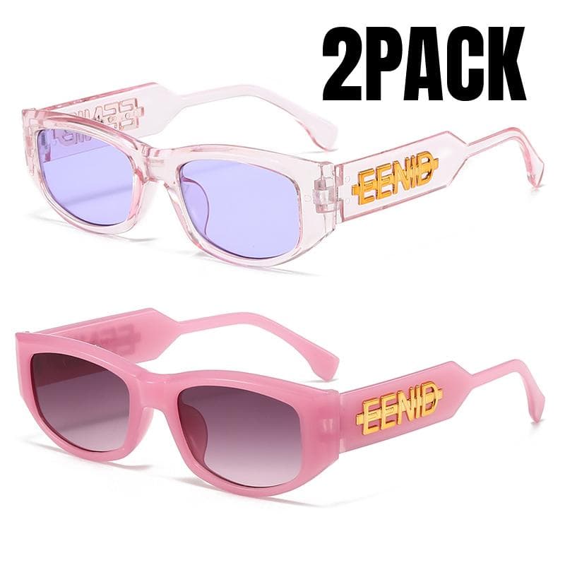 1/2PACK Retro Square Sunglasses Women Men Fashion Designer Small Frame UV400 Sun Glasses Trending Shades