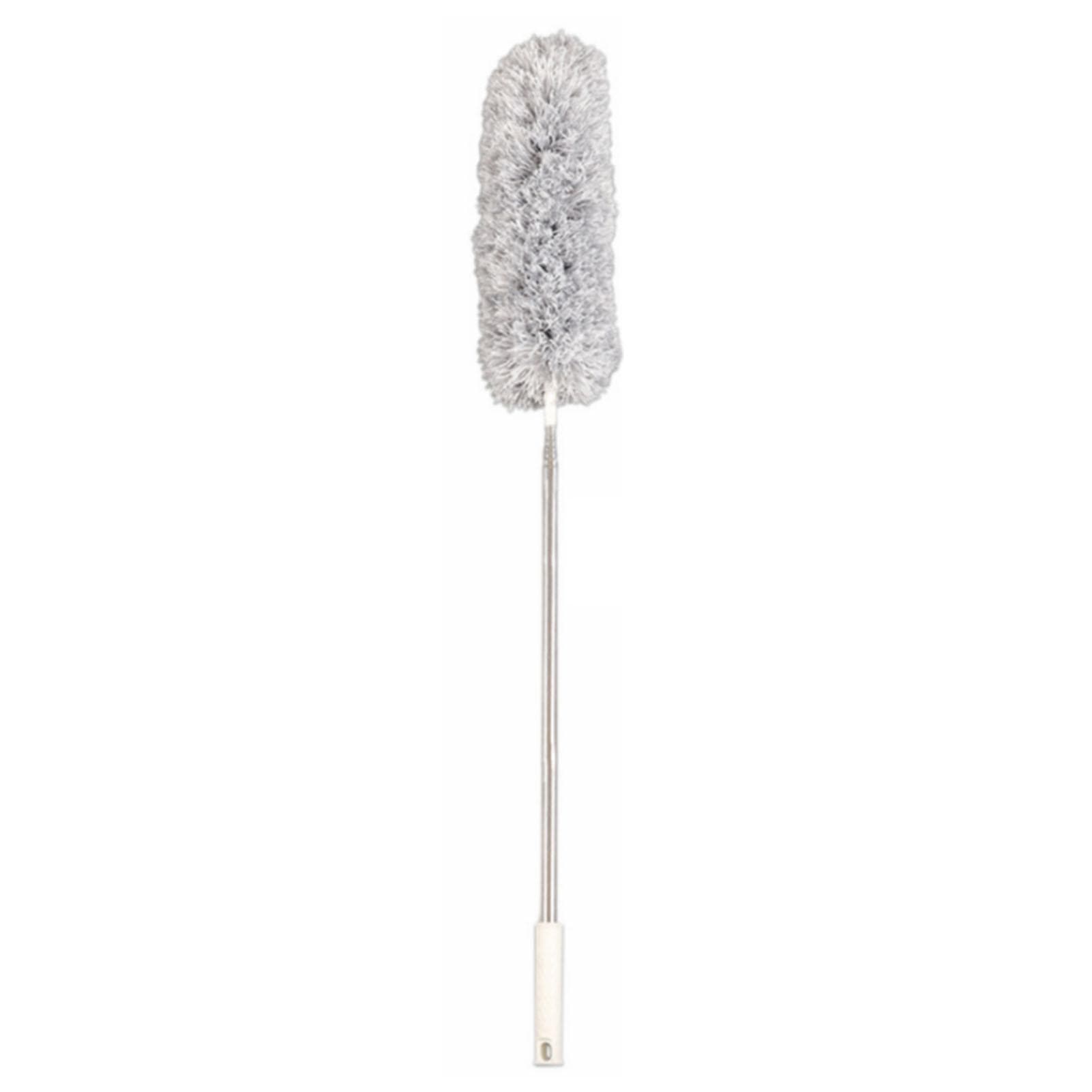 Retractable Duster Fine Fiber Detachable Flexible Head Stainless Steel Telescopic Rod Cleaning Dust grey