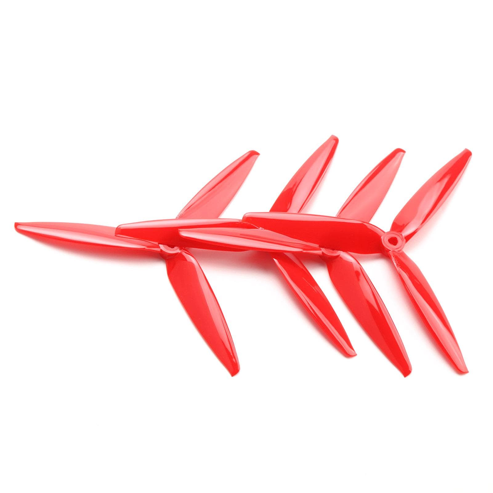 10 Pairs Tracker 7X4X3 7040 7inch Tri-Blade Propeller (10CW+10CCW) Poly Carbonate for 7inch 8inch 2 Pairs red