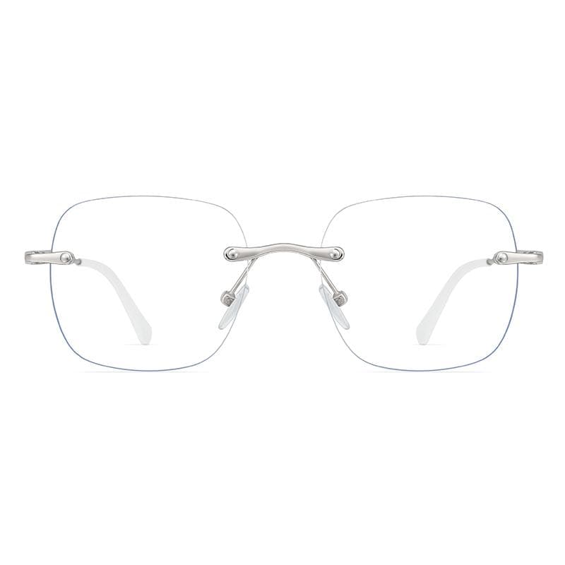 Retro Oversized Square Frameless Sunglasses Photochromic Lenses UV400 Blocking Unisex Stylish Fashion Accessory