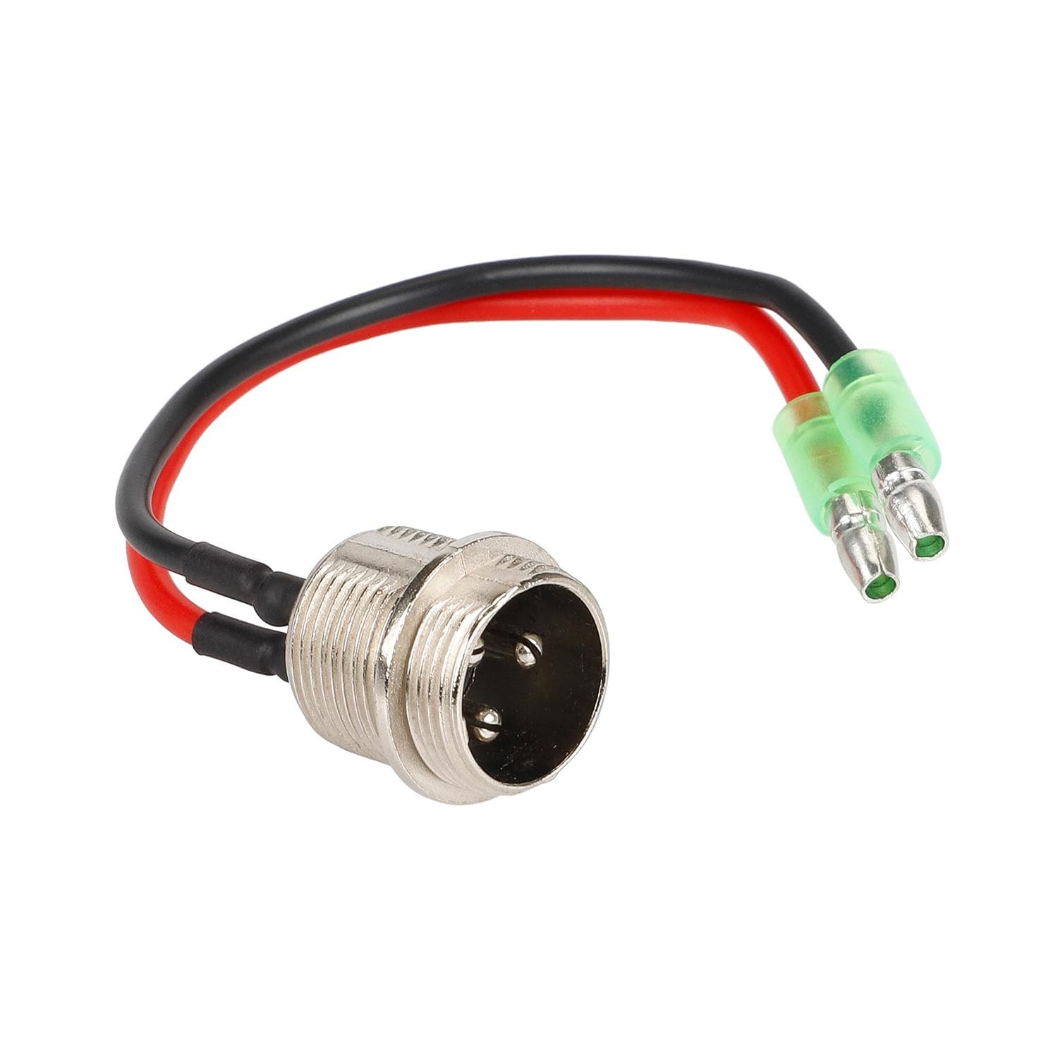 Charging Port Replacement Electric Scooter 3Pin Charging Socket with 2Wire Cable Dust Cover Type 2