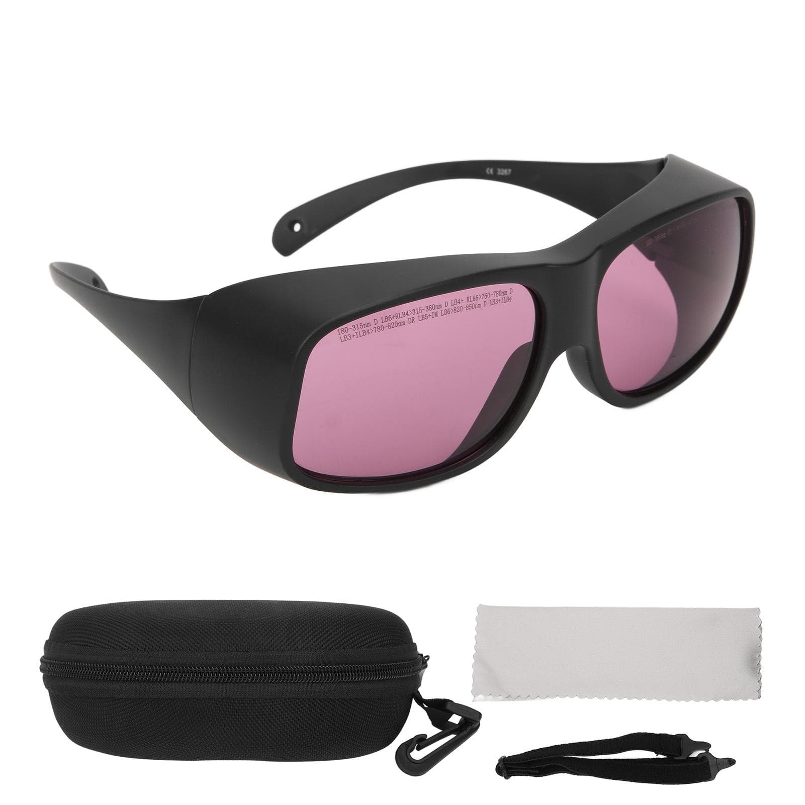 Laser Safety Goggles 808NM 850 Eye Protection Light Filter Glasses for Beauty Hair Removal black
