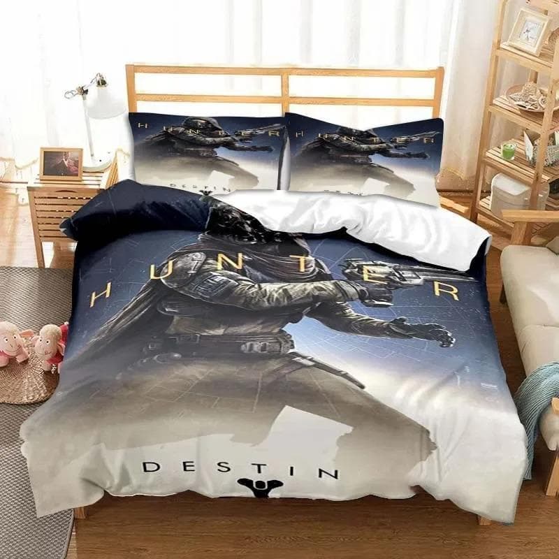 Game Destiny Bedding Set Boys Girls Twin Queen Size Duvet Cover Pillowcase Bed Kids Adult Fashion Home Textile Customizable AU Single 140x210cm
