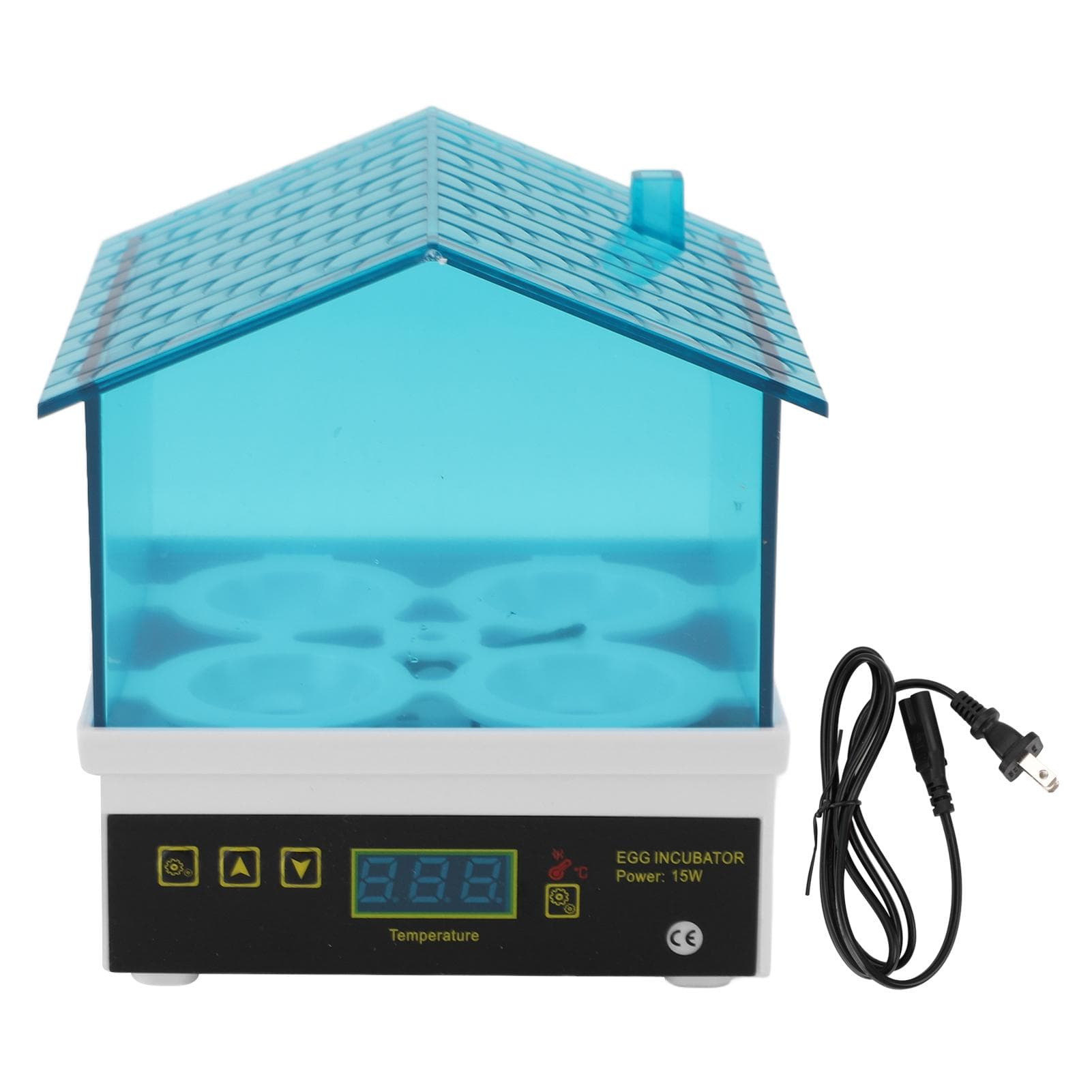 Small Egg Incubator 4 Egg Slots Adjustable Temperature Humidity Portable Automatic Hatching Egg