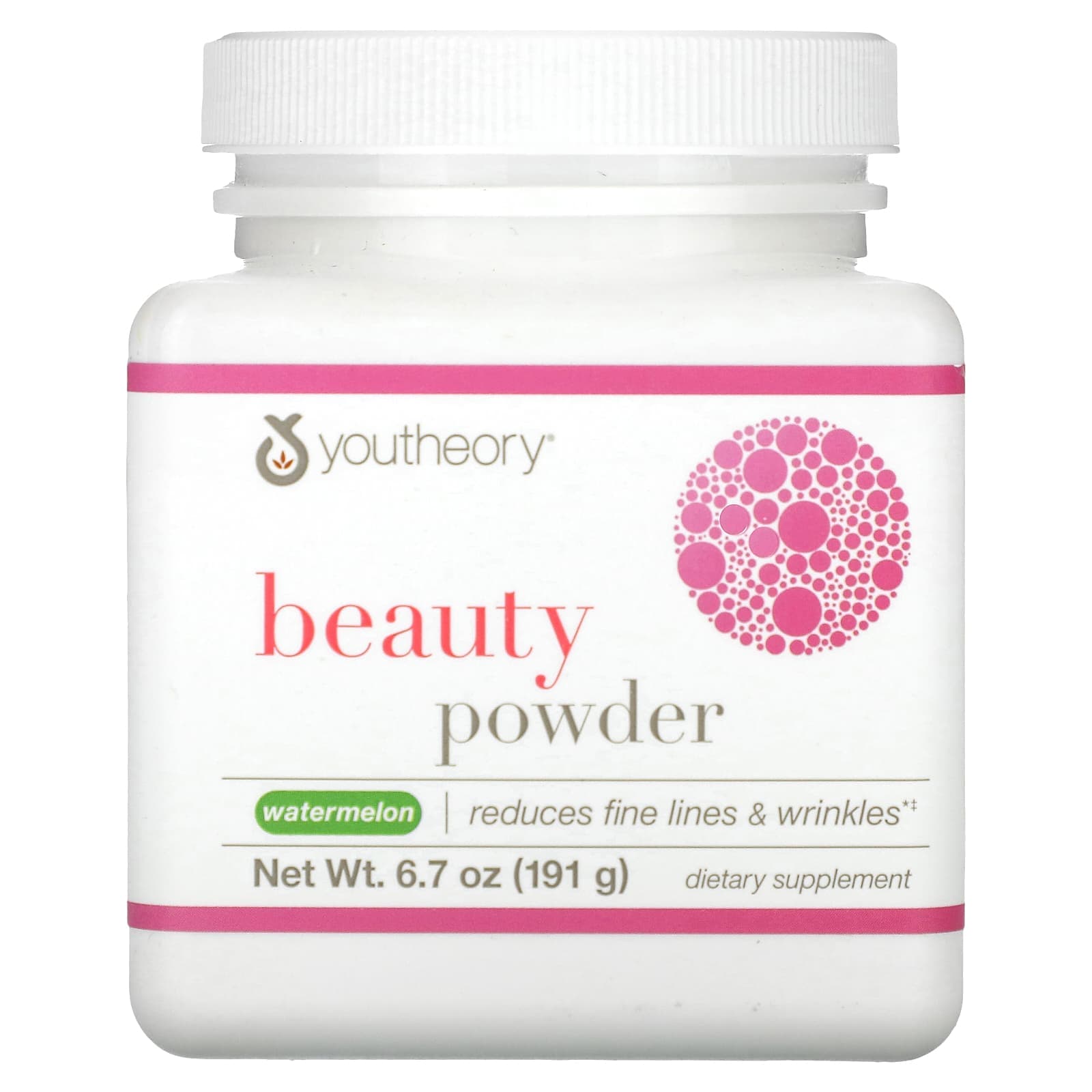 Youtheory, Beauty Powder, Watermelon Flavor, 6.7 oz (191 g)