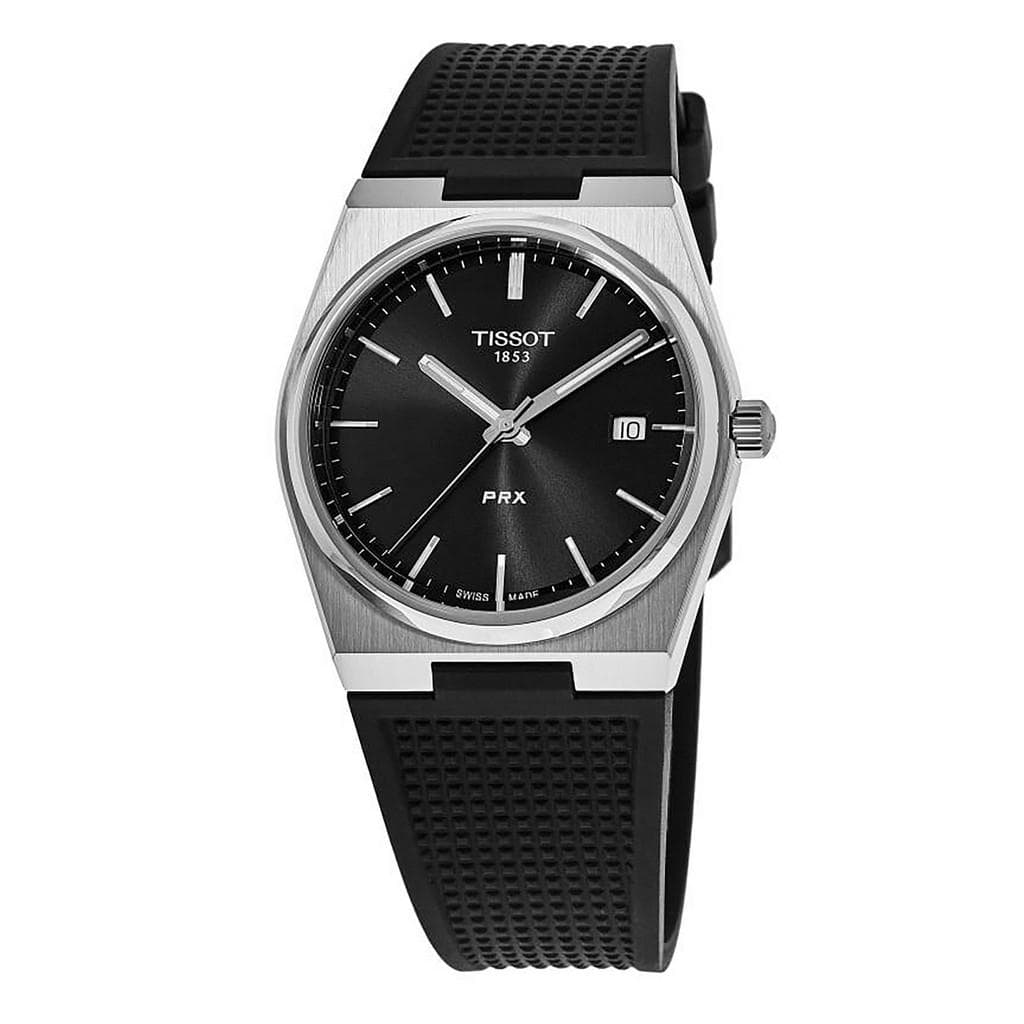 Tissot T-Classic PRX Rubber Strap Black Dial Quartz T137.410.17.051.00 100M Men's Watch black