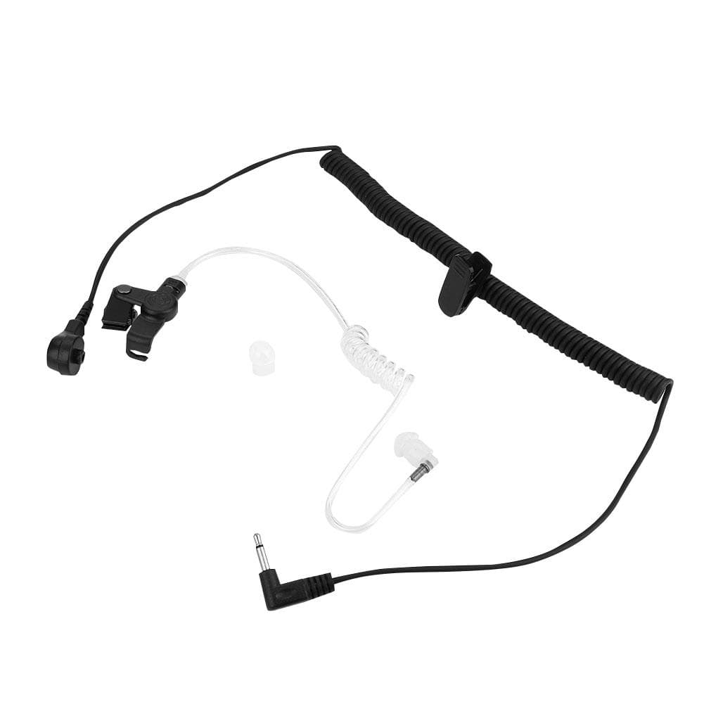 3.5mm M Head Convert Acoustic Tube Earpiece EAr hook Walkie Talkie Two way Radio Listen Only