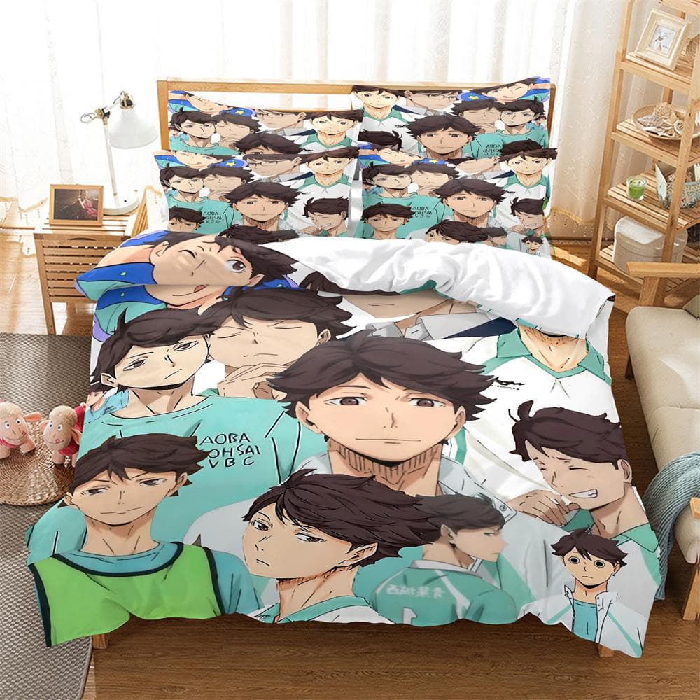Anime characters Bedding Set Duvet Cover Set 3d Bedding Digital Printing Bed Linen Queen Size Bedding Set Fashion Design EU single(135x200cm)