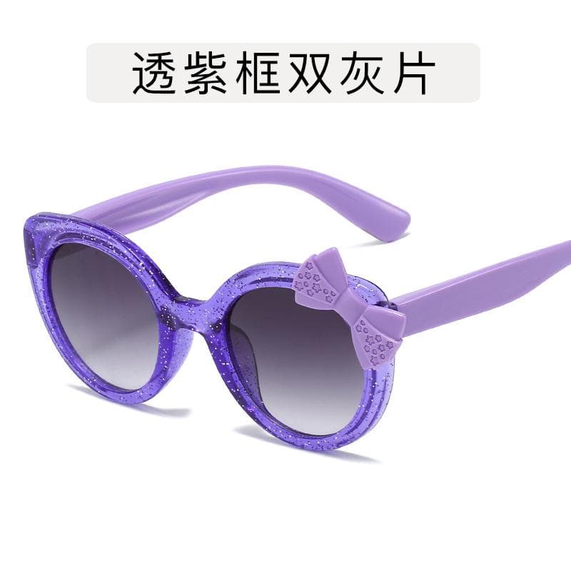 Classic Butterfly Sunglasses for Girls Pink Plastic Vintage UV400 Anti-Reflective Sun Glasses Kids Sunshades