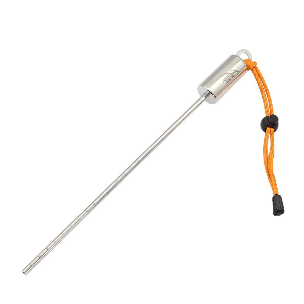Scuba Diving Pointer Underwater Stainless Steel Tickle Stick with Lanyard for Scuba Diving orange