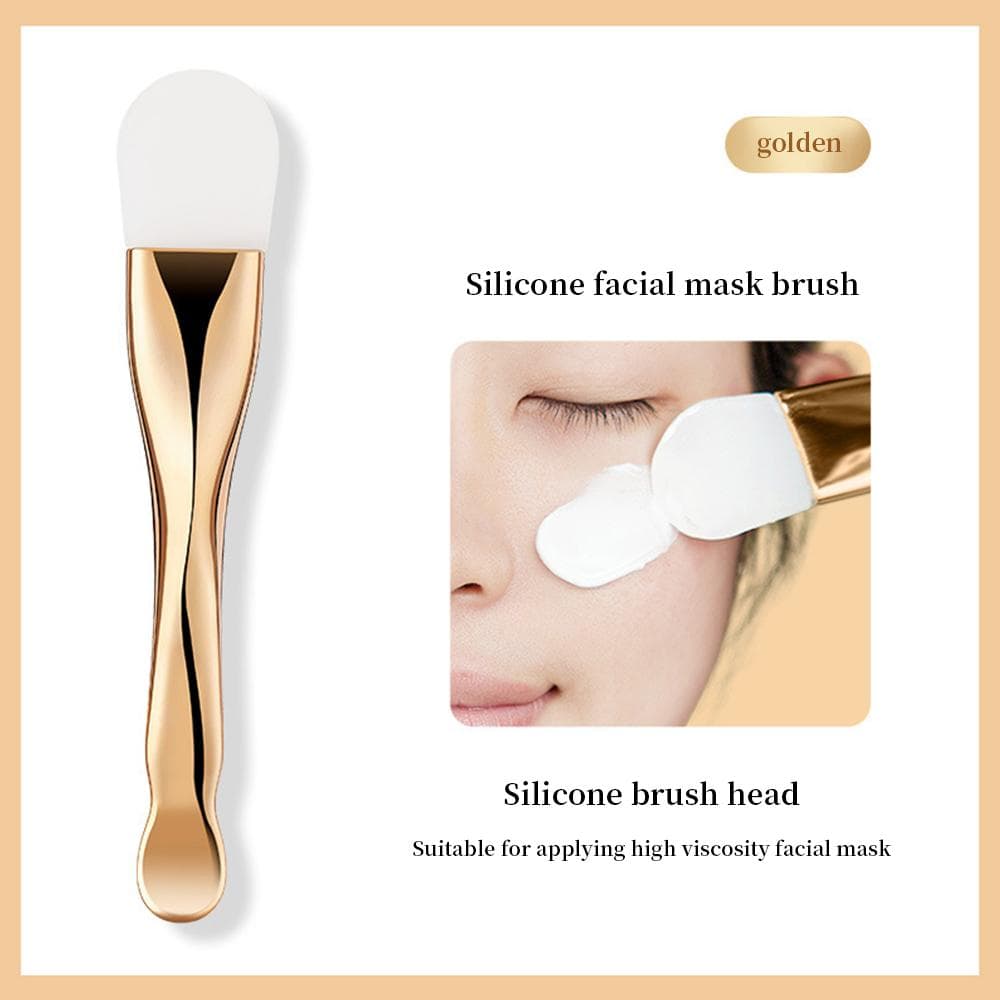 Silicone Mask Brush Double-headed Smearing Face Cleansing Mud Mask Special Beauty Tool DIY face makeup brush tool
