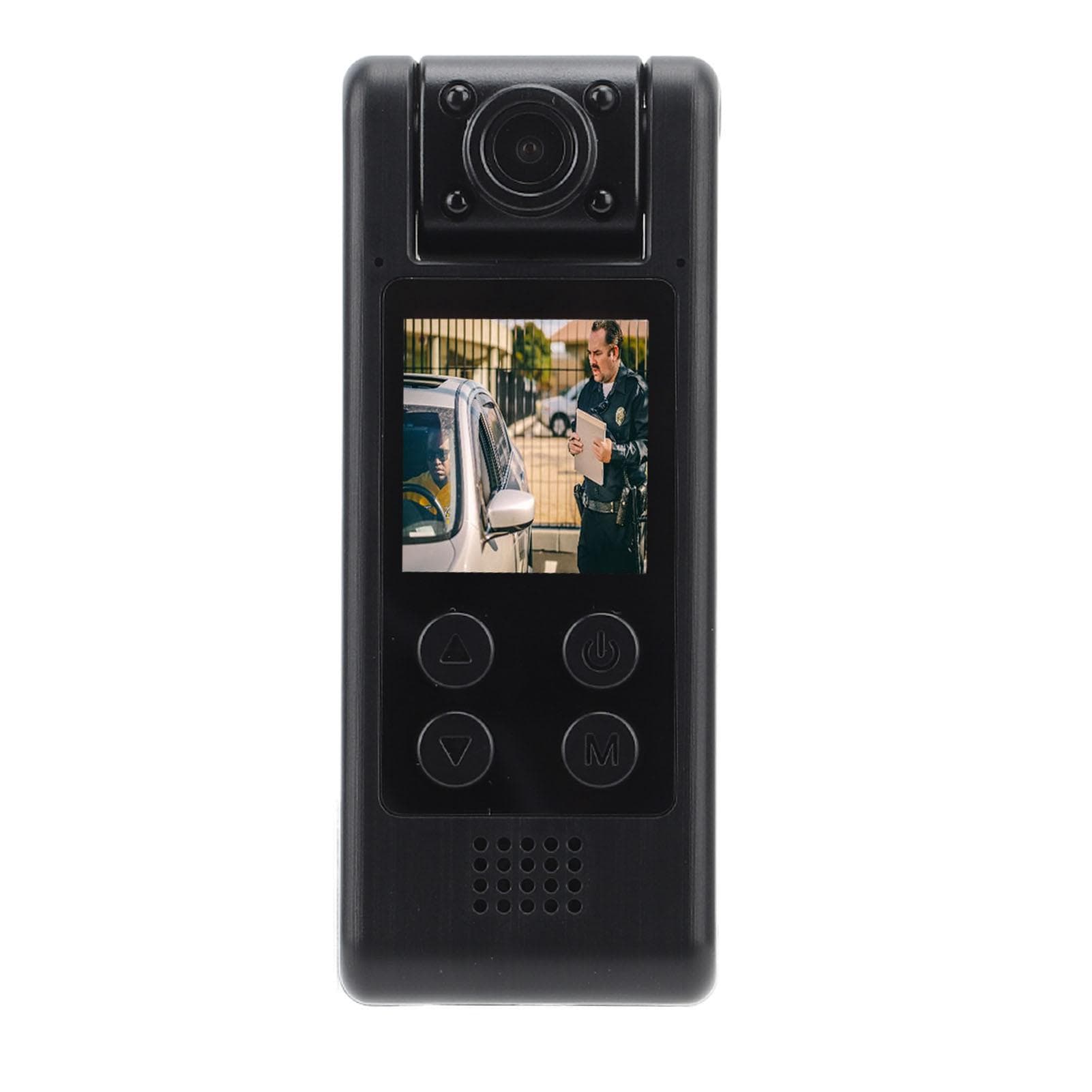 Body Worn Video Recorder 4K Ultra HD 140 Degree Wide Angle 1200 MAh WiFi Mini Back Clip Camera for