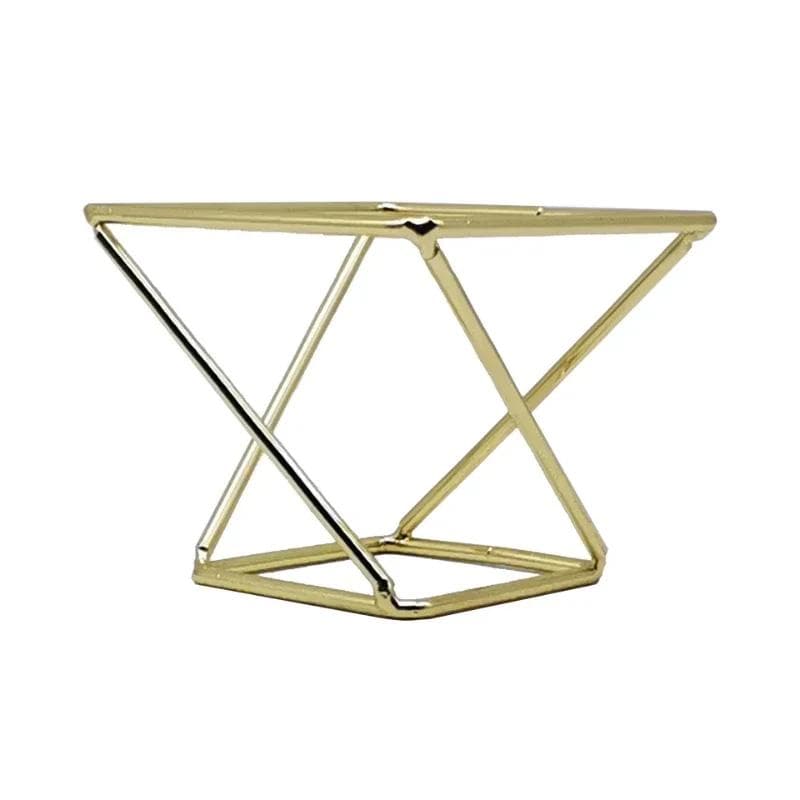 Creative Three-dimensional Wrought Iron Powder Puff Shelf Beauty Egg Stand Makeup Sponge Display Rack Metal Drying Bracket gold