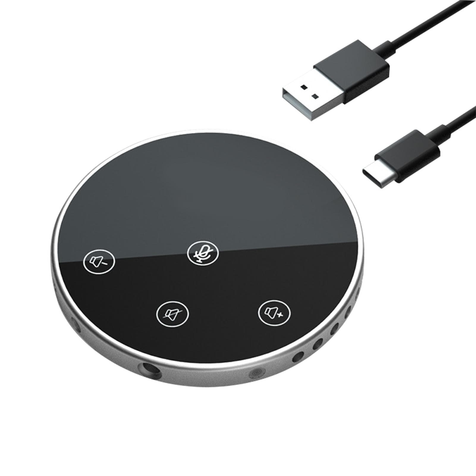 Desktop USB Conference Speakerphone Microphone black