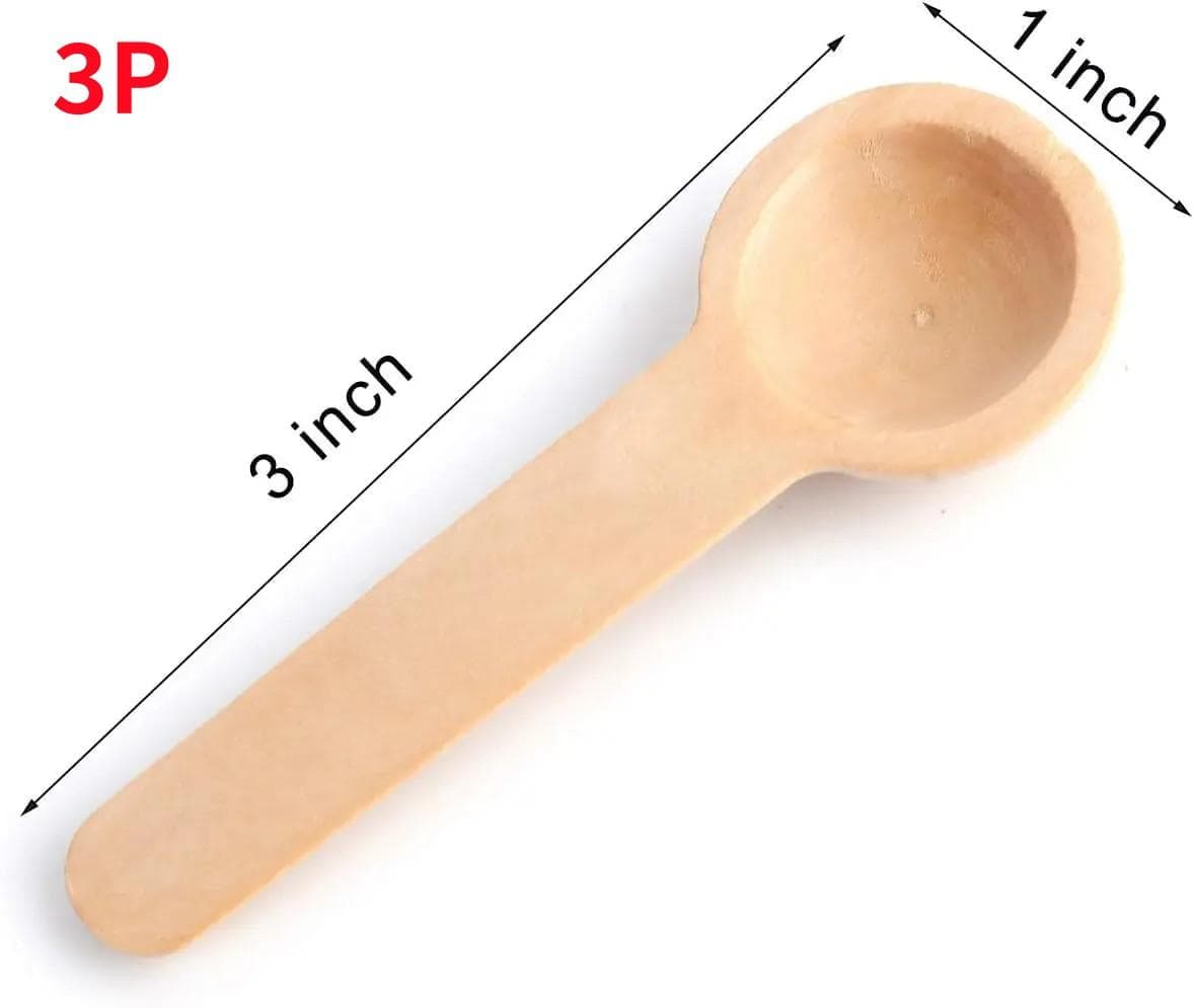 3-10pcs Small Spoons Kitchen Seasoning Honey Coffee Kitchen Cooking Coffee Bean Salt Spice Jar Wooden Measuring Spoons Tools Set