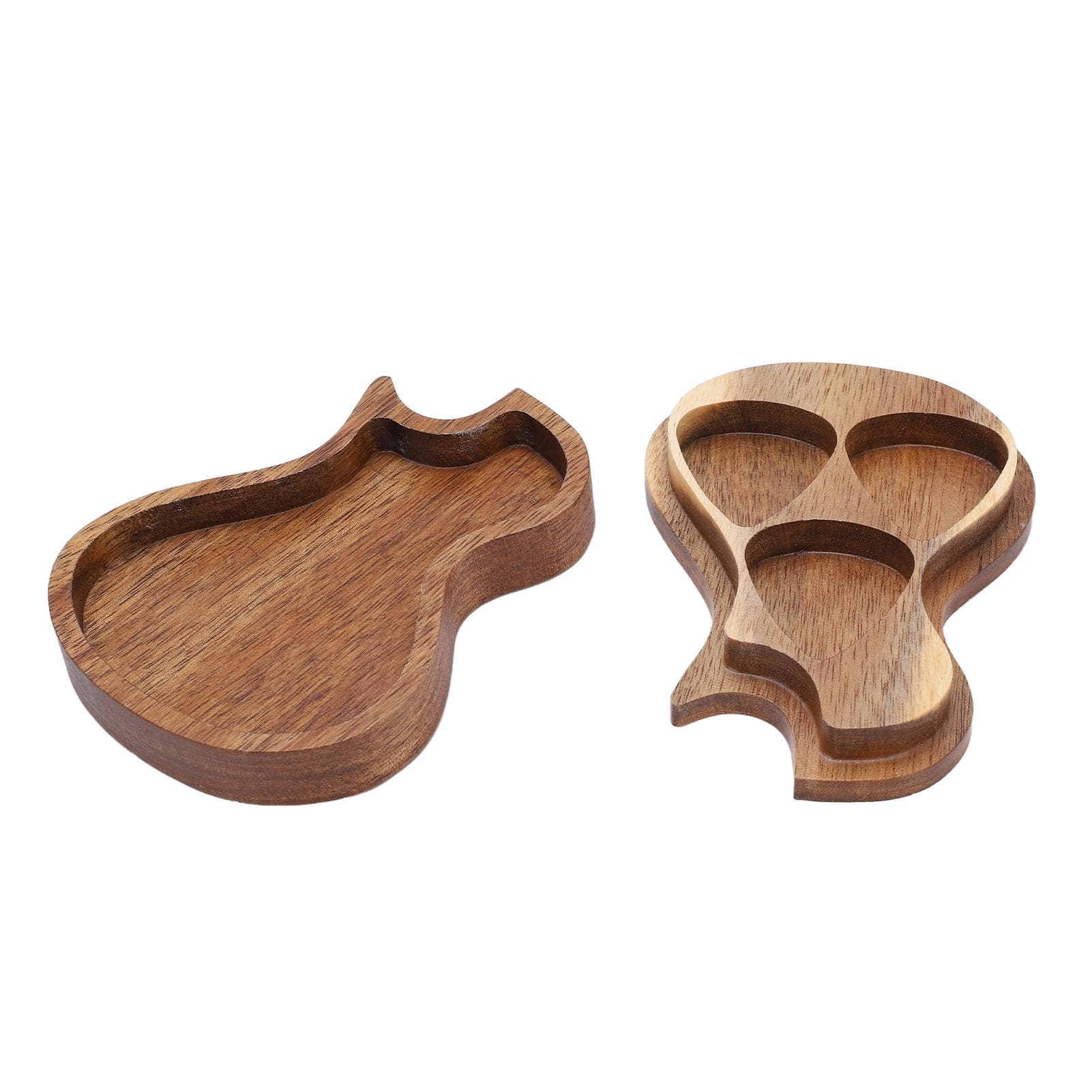 Guitar Pick Box Wooden Storage Holder Solid Wood Guitarist Gifts Musical Instrument Accessories