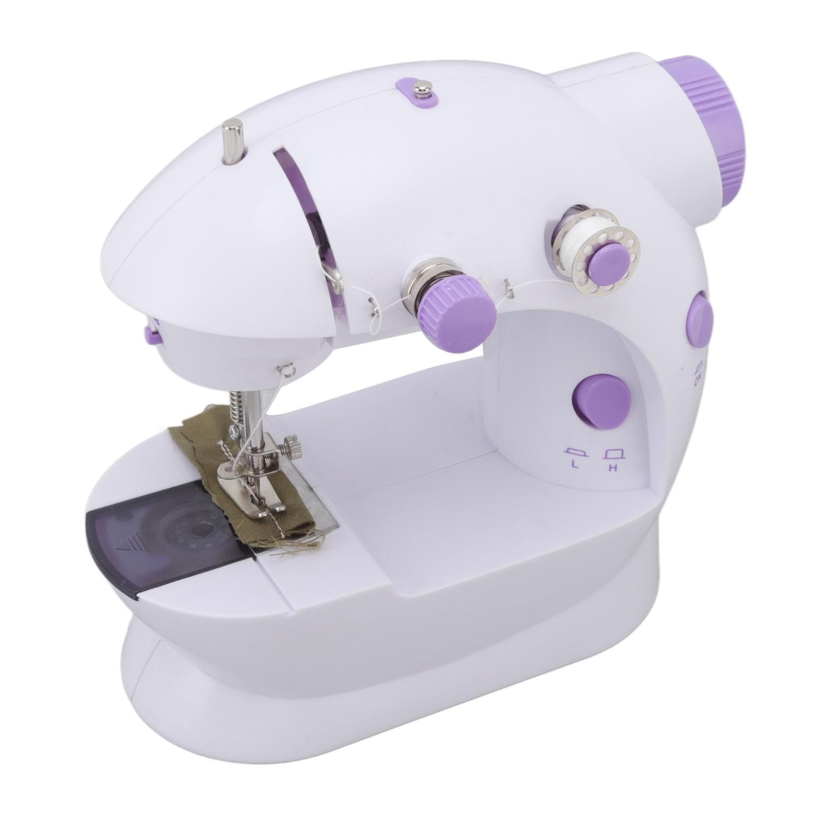 Handheld Sewing Machine Low Noise Mini Portable Electric Sewing Machine with LED Light for DIY US Plug