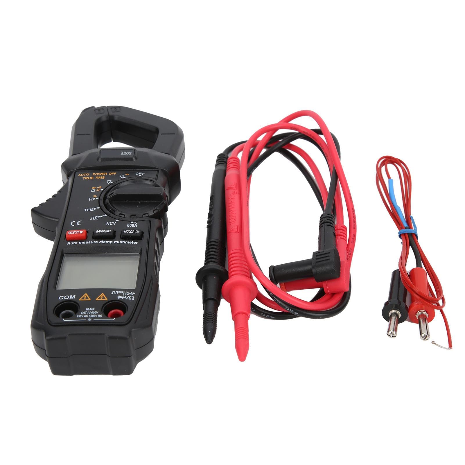 ET8202 Digital Clamp Meter AC750V DC1000V Capacitance True RMS LCD HighAccuracy Automatic Multimeter