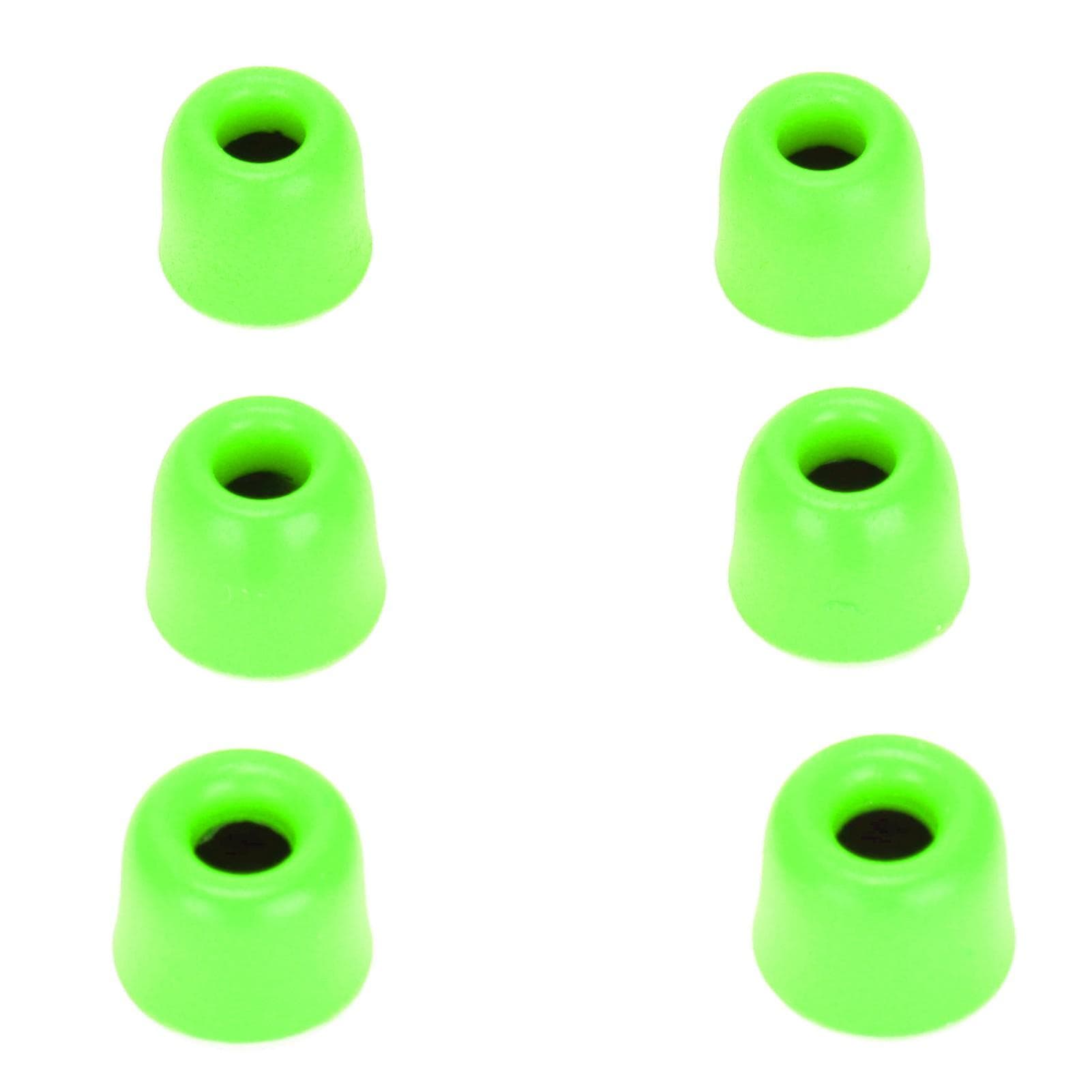 6pcs Replacement Eartips Noise Reduction Memory Foam Earplugs for 4.3mm‑6.0 mm EarphonesRed green