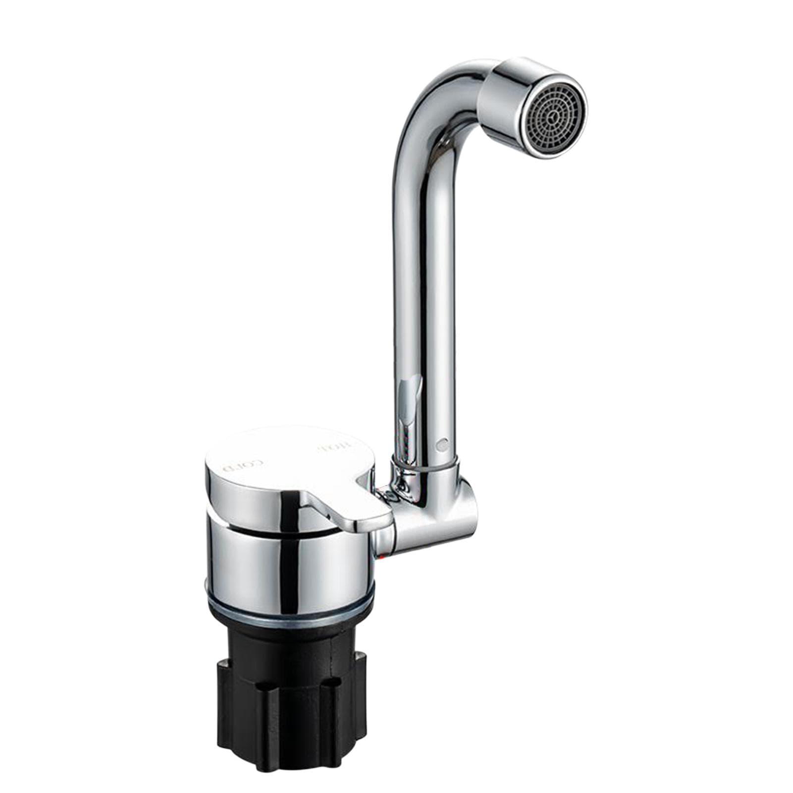 Foldable Faucet for Motorhome 360 degrees Rotation Kitchen Faucet Sink Single-Handle Water Taps with Cold & 1/2 In