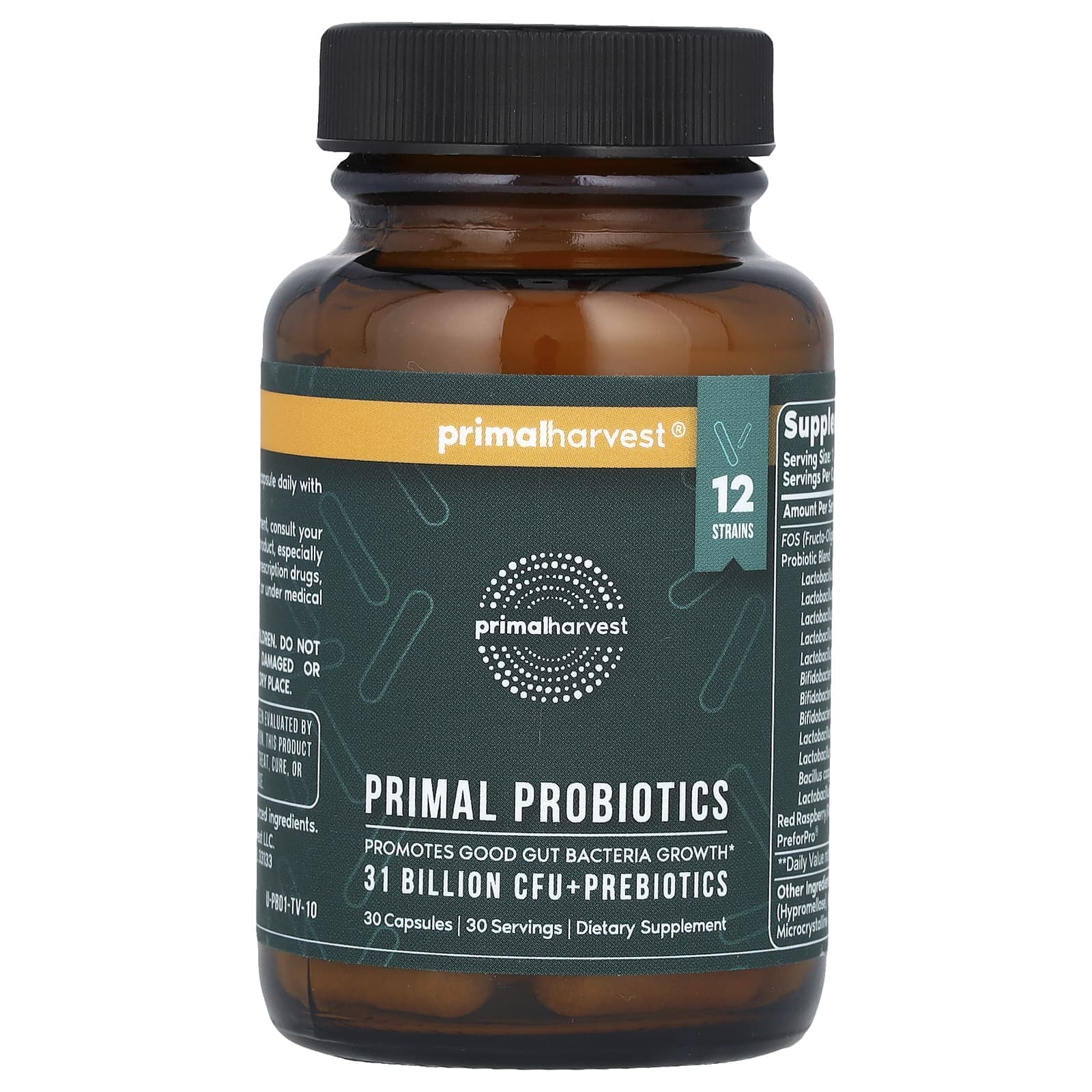 Primal Harvest, Primal Probiotic, 31 billion CFU, 30 capsules