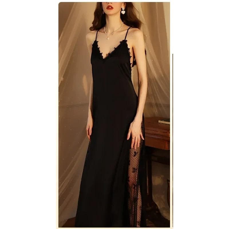Sexy Silks Long Bathrobe Pajamas Women Nightgown Sets Robe Cardigan Luxury Night Gowns Loungewear High Quality Home Wear New L