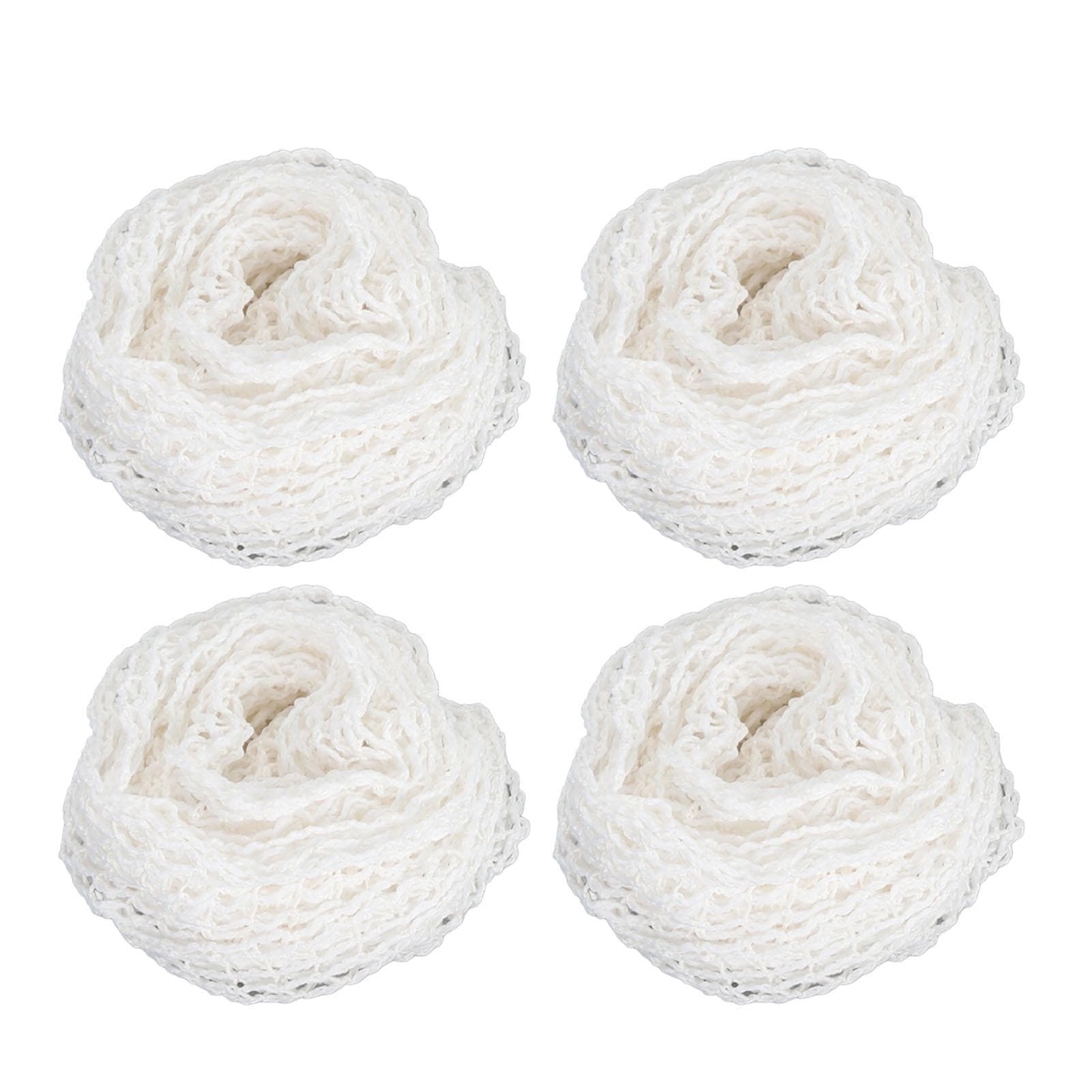 4PCS Meat Netting Roll Cotton Smoked Meat Poultry Ham Netting Wrapping Net for Beef Cooking Sausage
