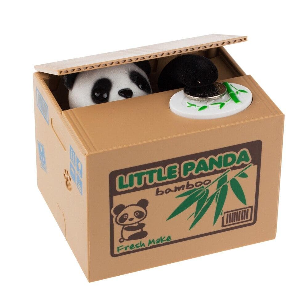 Panda Cat Thief Money Boxes Toy Piggy Banks Gift Kids Money Boxes Automatic Stole Coin Piggy Bank Money Saving Box Moneybox Panda