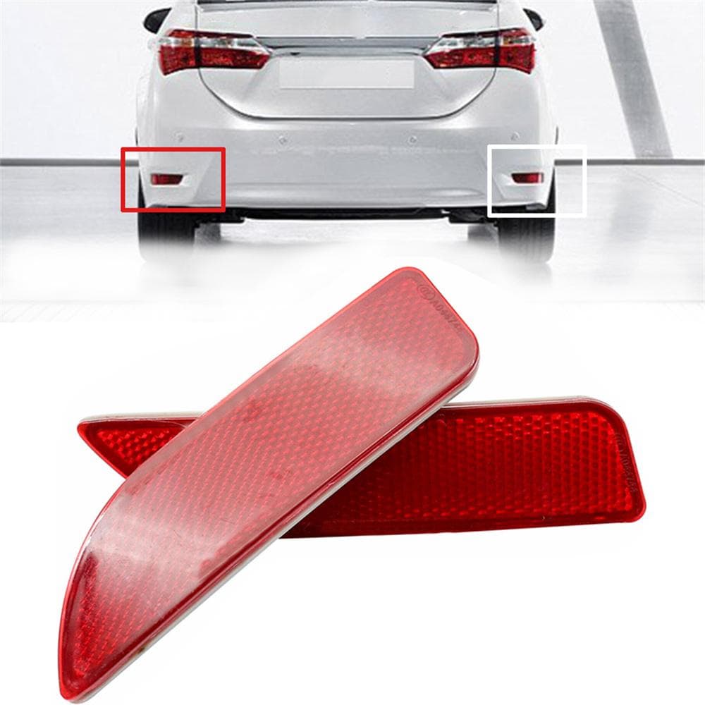 PAIR Rear Bumper Lamp Reflector Light For Toyota Corolla 2011-2013 Left & Right