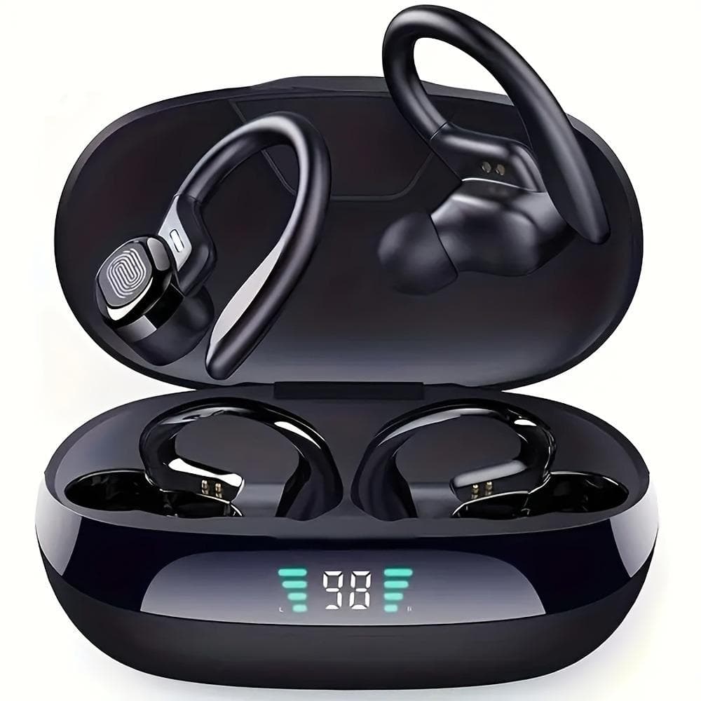 True Wireless Earbuds with Microphone, In-Ear Headphones with ENC black