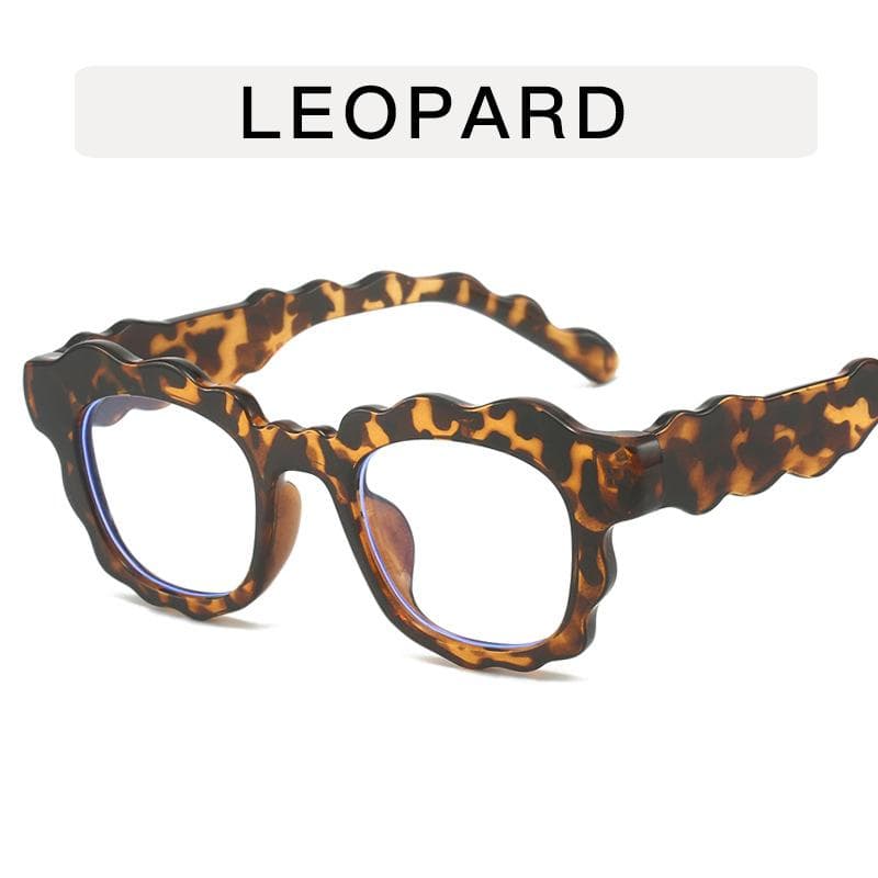 Wave Square Designer Sunglasses for Women Men Retro Rectangle Flower Sun Glasses Black Lens Driving Fishing Cloud Eyewear MULTI
