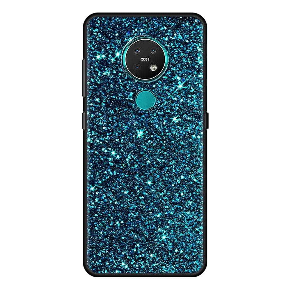 Gold Pink Glitter Print Cell Phone Case for Nokia 5.4 7.2 3.4 5.3 2.3 3.2 8.3 5G 2.4 2.2 4.2 1.3 1.4 C20 G20 X20 Cover Coque Nokia 7.2