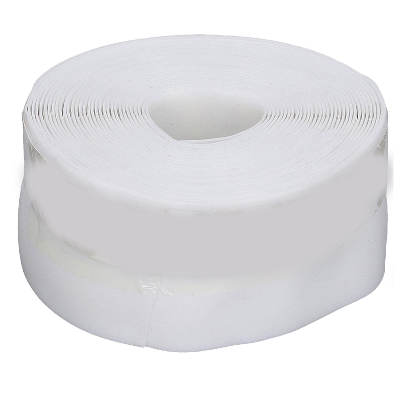Door Window Sealing Strip 16.4ft Long 1.4in Wide Silicone Self Adhesive Door Sealing TapeWhite