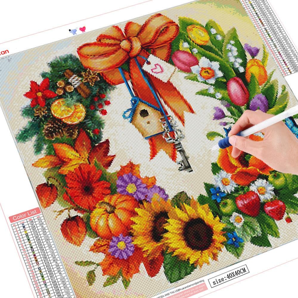 Diamond Painting Full Square New Arrival Kit Floral Mosaic Full Embroidery Cross Stitch 30x30CM