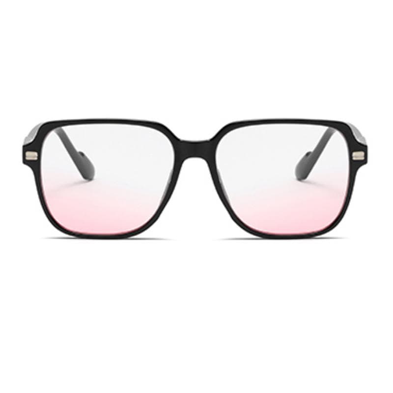 Retro Square Sunglasses Women Men Vintage Black Fashion Polygon Sun Glasses Female Powder Blusher Eyewear