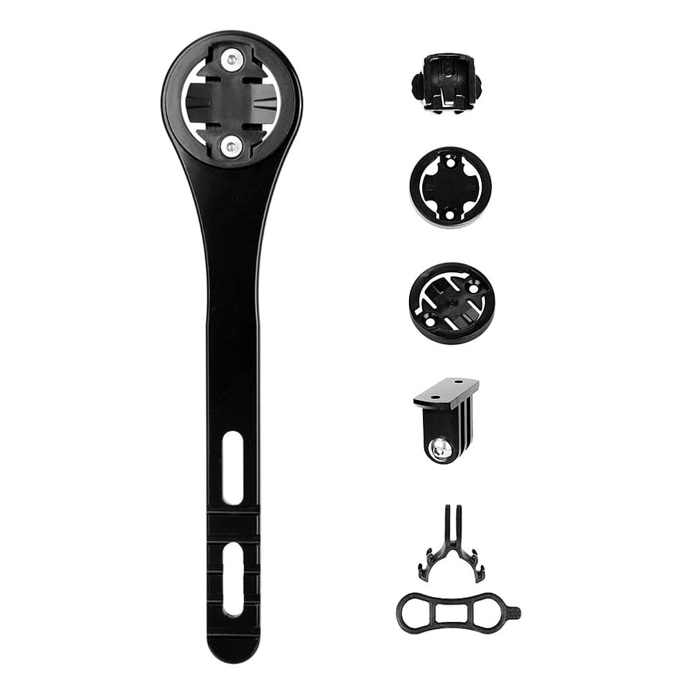 Road Bike Handlebar Computer Mount Holder for Garmin/Cateye/Bryton Bicycle Computer Sports Camera black