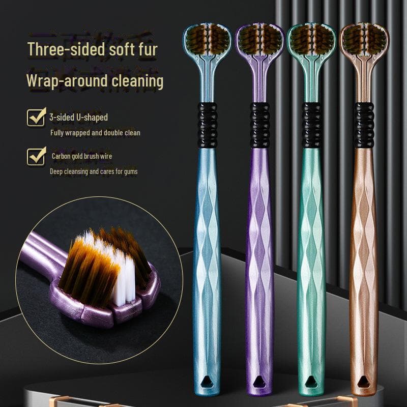 CBC Advanced Three-Sided Adult Toothbrush - Soft Bristles for Gum Protection Two Piece Pack 12g