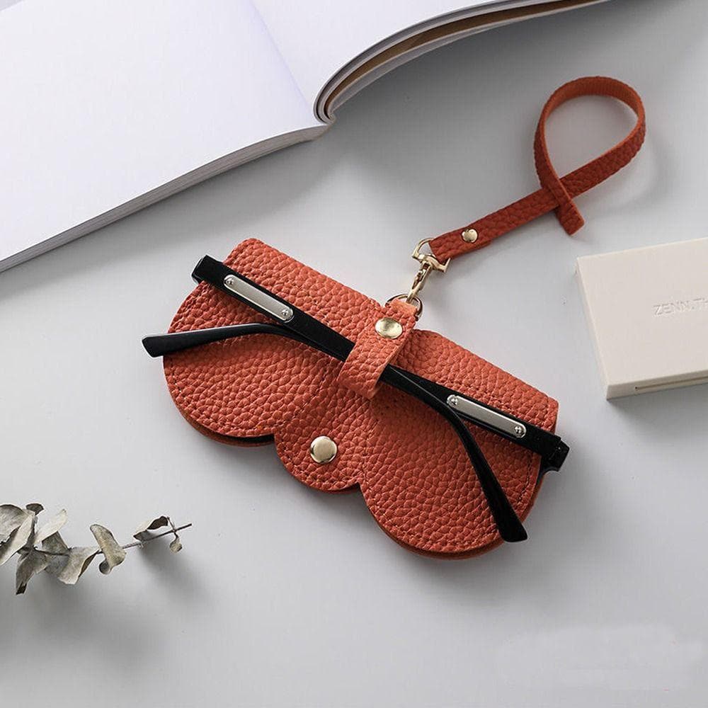 Portable Anti Pressure Glasses Bag Glasses Case Sunglasses Storage Bag Protective Cover Spectacle Case orange