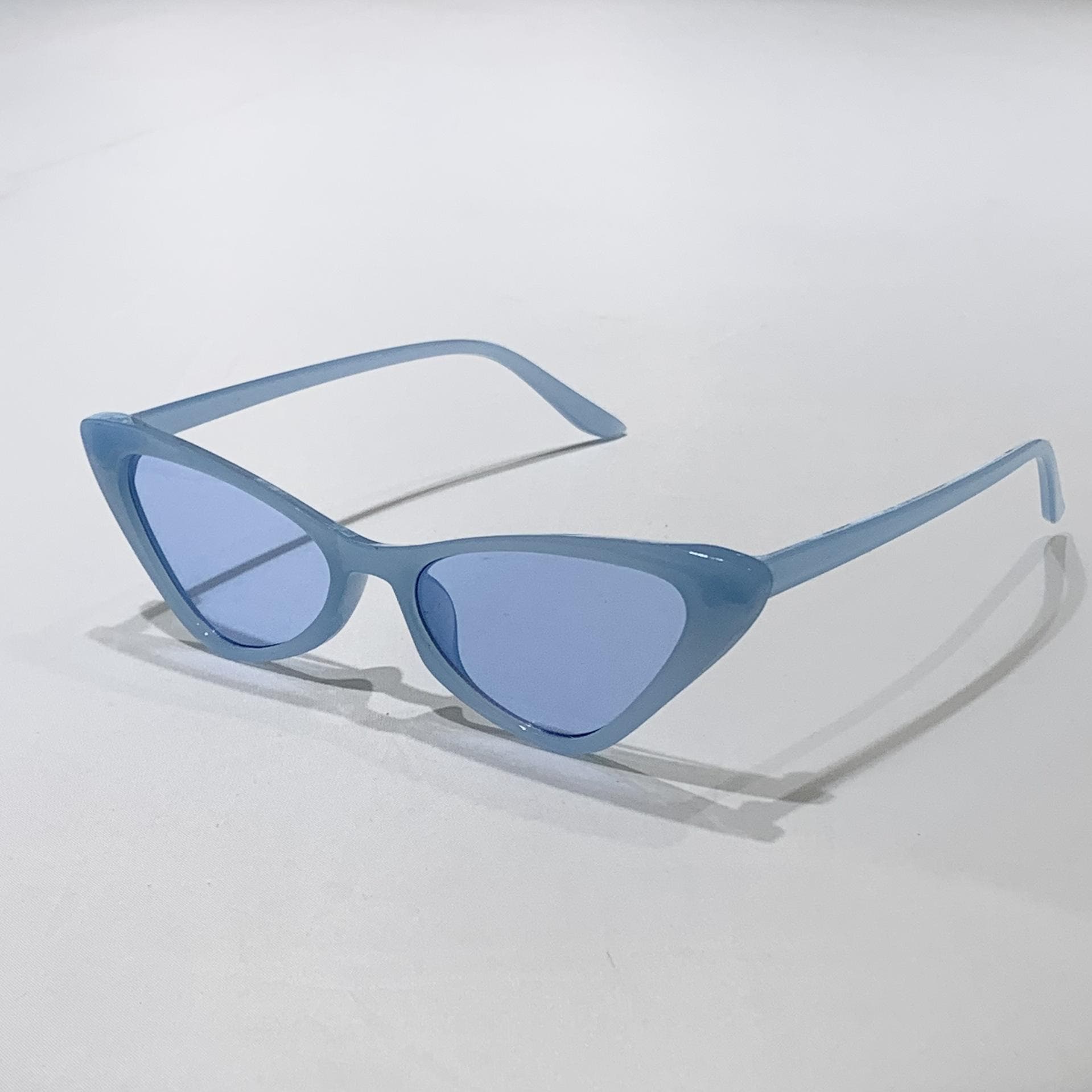 Small Frame Vintage Square Sunglasses for Women Men Cat Eye Sun Glasses Unisex Retro Goggle MULTI