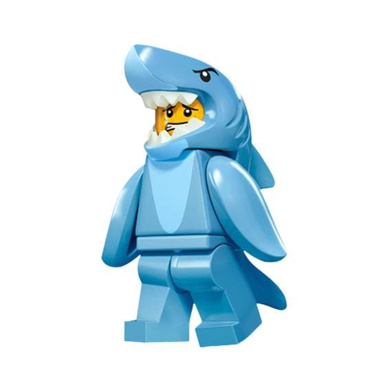 Novelty Interactive Plastic Building Block Puzzle Shark Man Banana Penguin Rabbit Panda Mini Figures Children Gift A
