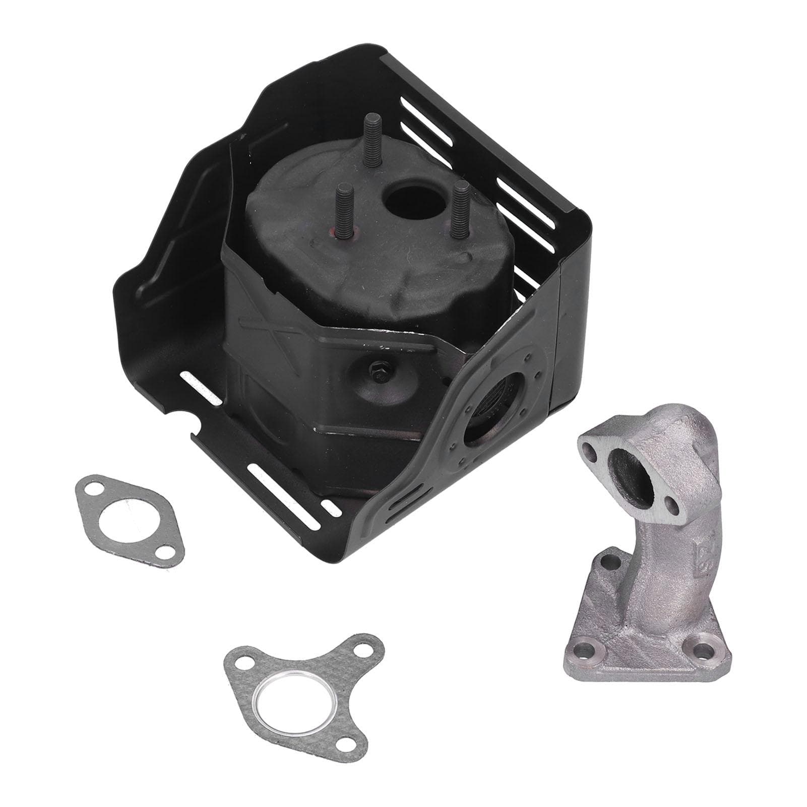 Muffler Exhaust Assembly Iron for Gx240 Gx270 Engine Motor with Gasket Intake Pipe