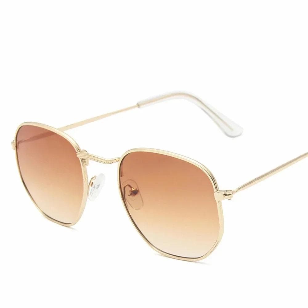 Metal Classic Vintage Women Sunglasses Luxury Brand Design Female Driving Eyewear Stylish UV Protection As Picture