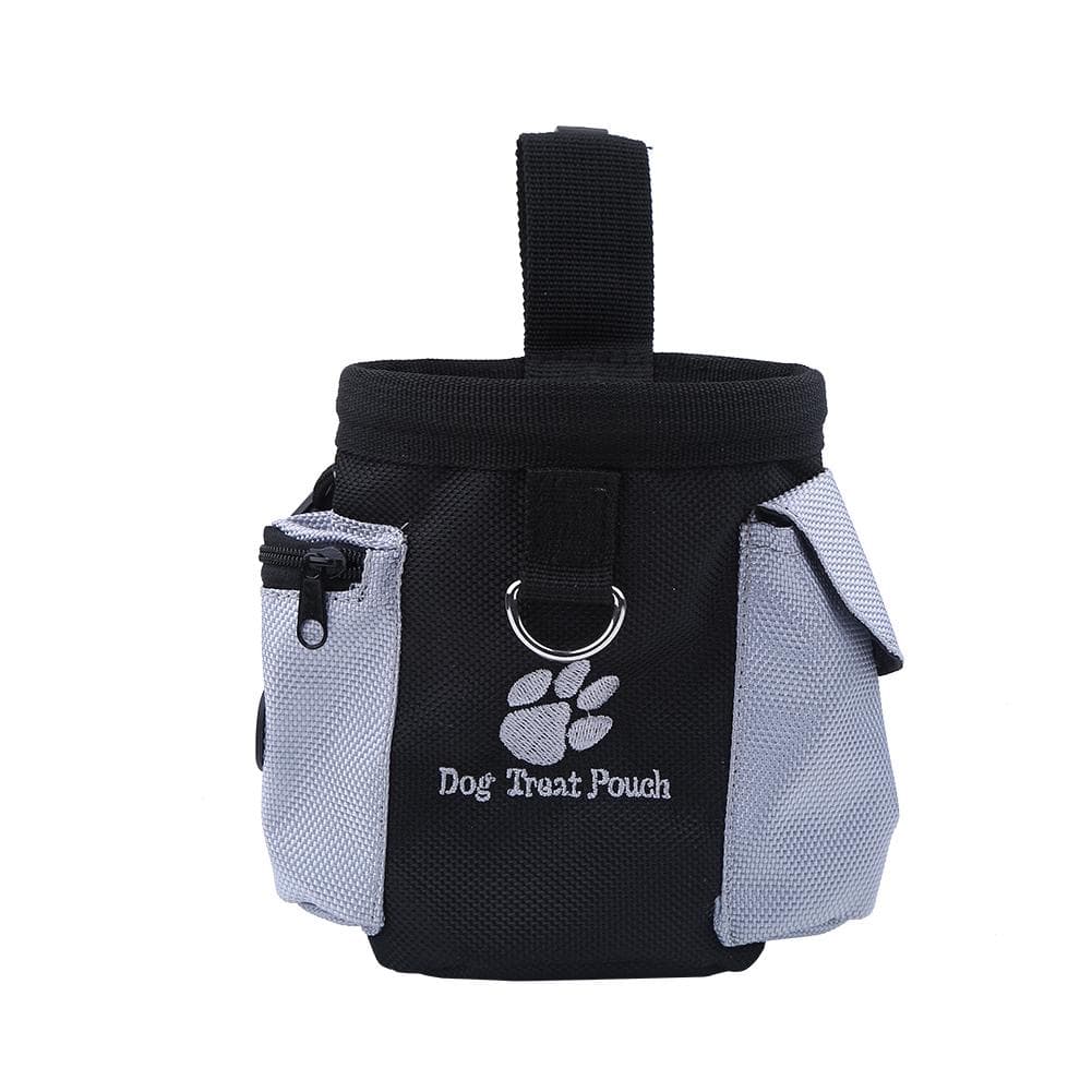 Pet Dog Puppy Obedience Agility Bait Training Food Treat Pouch Bag Waterproof white