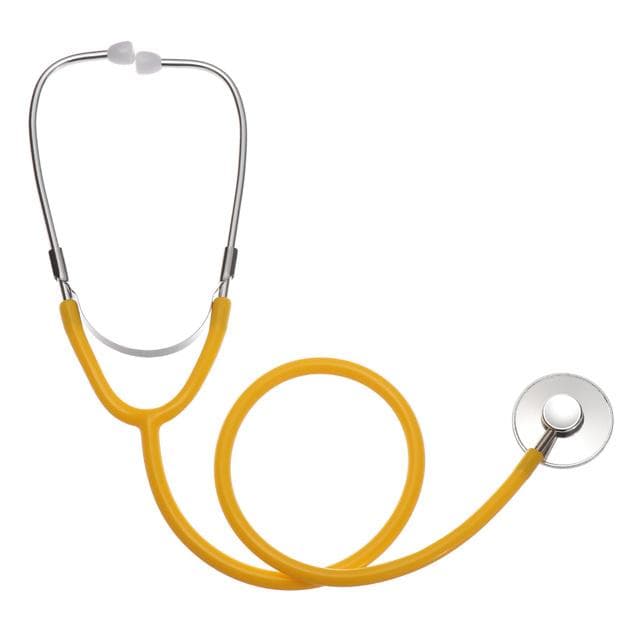 Kids Stethoscope Toy Simulation Doctor's Toy Family Parent-Child Games Imitation Plastic Stethoscope Accessories yellow